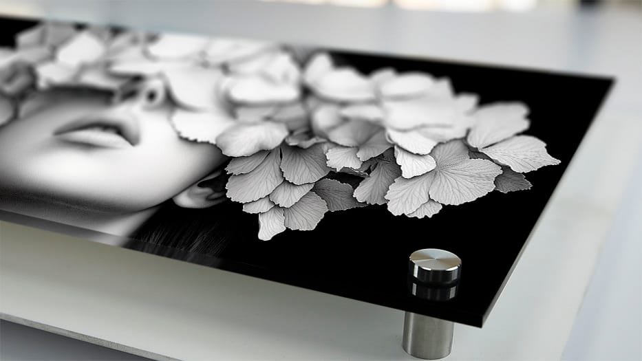 Acrylic Edge Metal Mounts Closeup 2 Intention By Design Copy