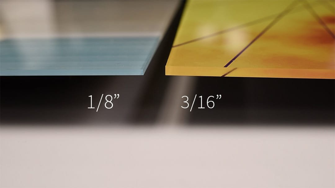 Acrylic Thickness - 1/8" or 3/16" - Intention By Design