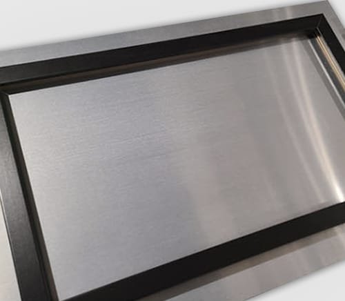 Back Float Mount Hangs By Frame Metal Print Intention By Design