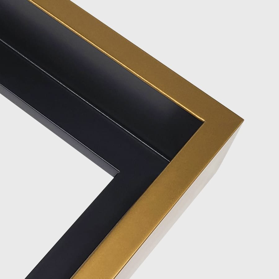 Dark Gold Black Floating Frame - Intention By Design