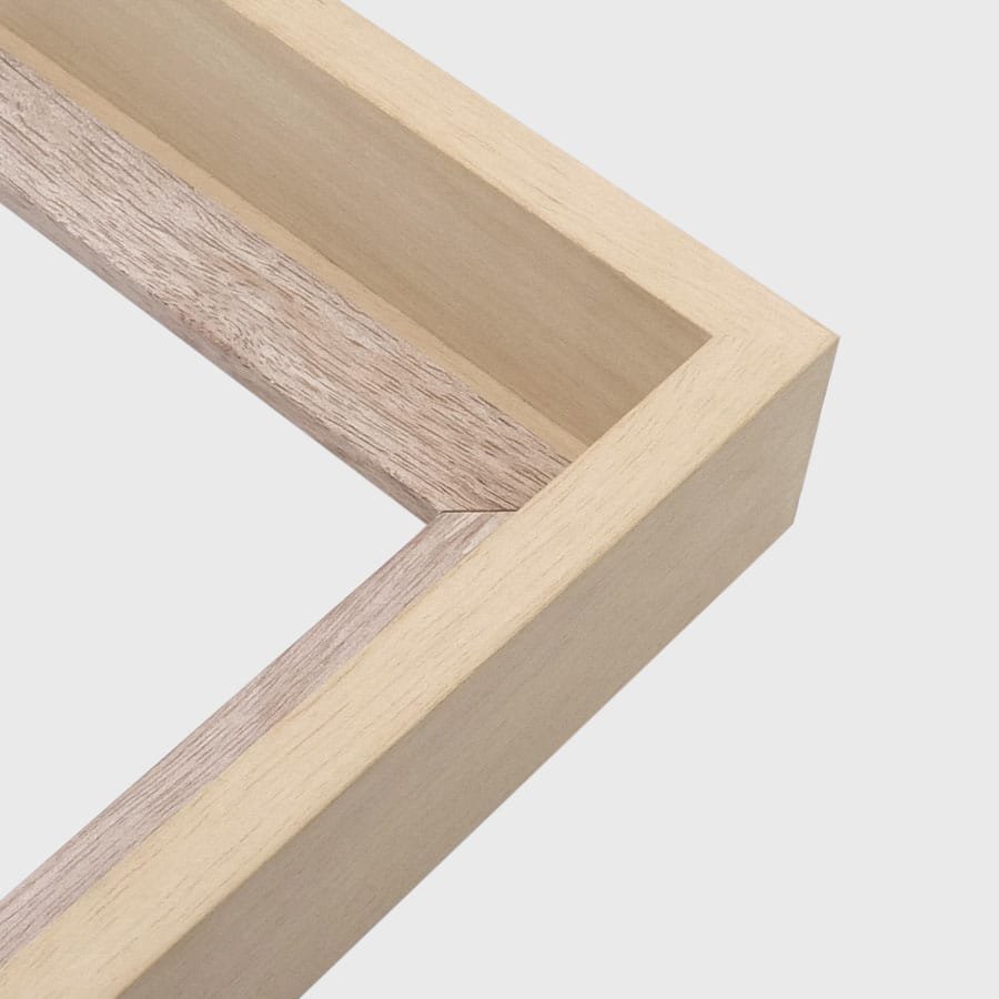 Natural Wood Floating Frame - Intention By Design