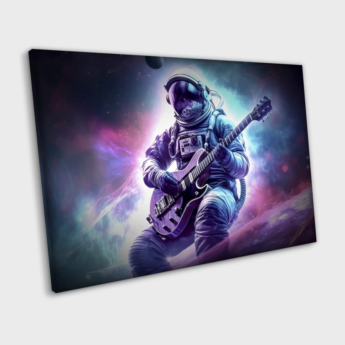 Canvas 1 Intention By Design - astronaut playing a guitar in space