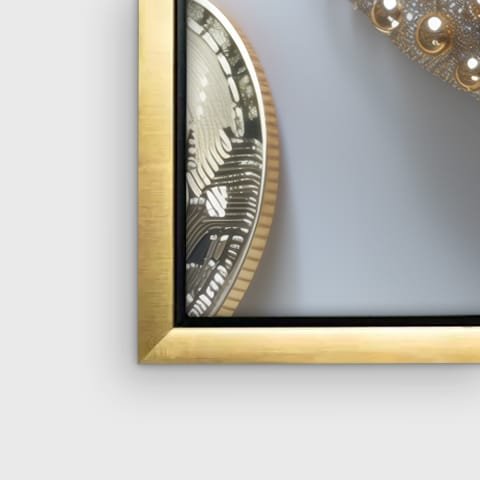 Canvas Box Frame Close Up Gold Frame - Intention By Design