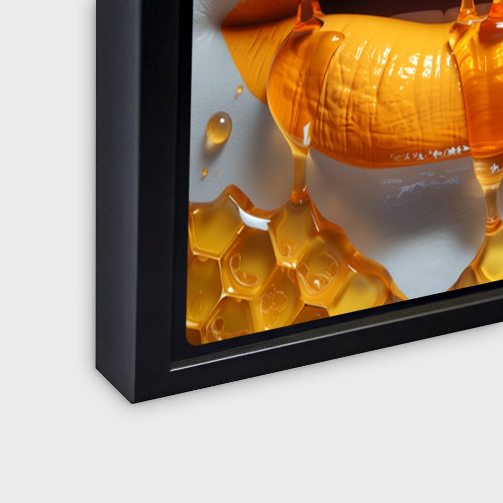 Metal Print Box Framed Floating Wall Closeup Corner - Intention By Design